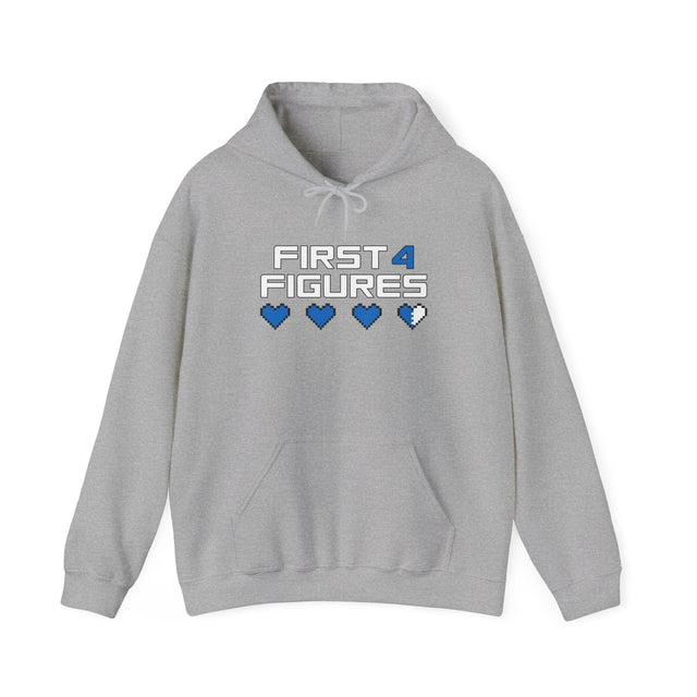 F4F pixel hearts - Hooded Sweatshirt - First4Figures
