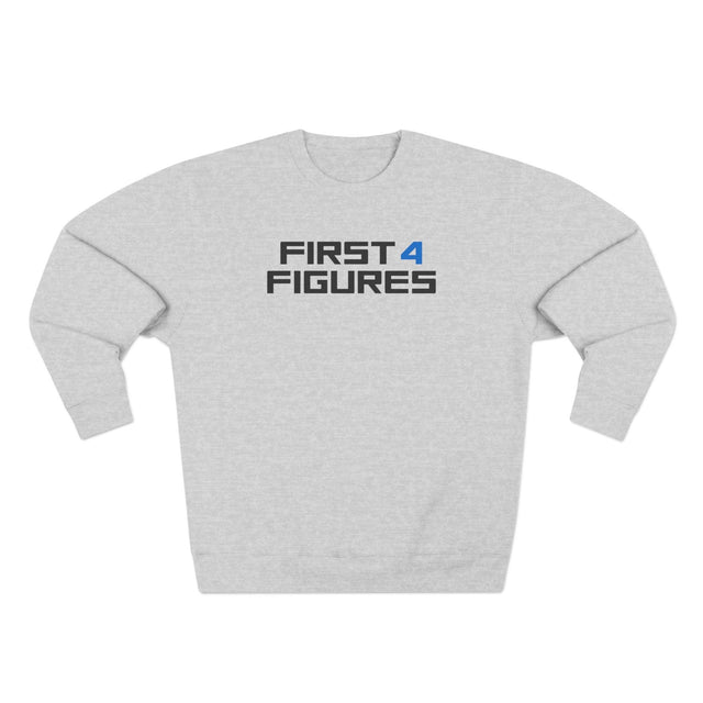First 4 Figures logo - Unisex Premium Crewneck Sweatshirt - First4Figures
