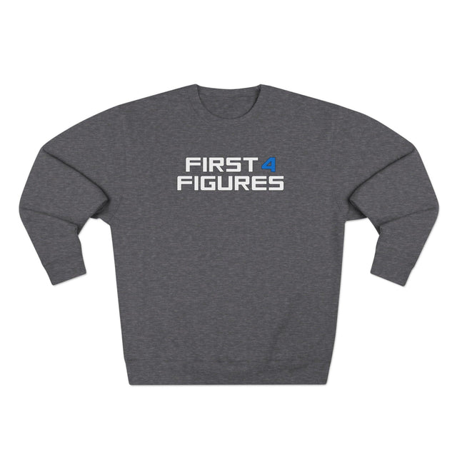 First 4 Figures logo - Unisex Premium Crewneck Sweatshirt - First4Figures