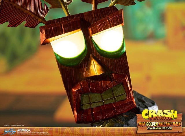 Crash Bandicoot™ - Mini Golden Aku Aku Mask Companion Edition  (miniakuakumask-golden-h-07.jpg)