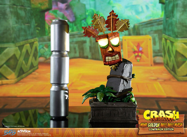 Crash Bandicoot™ - Mini Golden Aku Aku Mask Companion Edition  (miniakuakumask-golden-h-08.jpg)