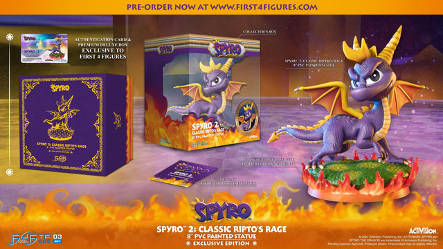 Spyro™ 2: Classic Ripto's Rage 8" PVC Statue  (Exclusive Edition) (spyro2-exc.jpg)