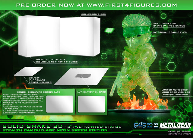 Solid Snake SD Stealth Camouflage Neon Green Exclusive Edition (sssd-stealthng-h-01cover.jpg)